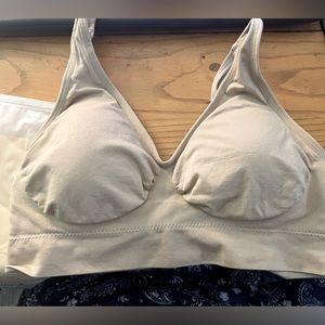 NWT Shapermint Truekind Everyday Essential Throw-On Wirefree Bra - Beige Size XL